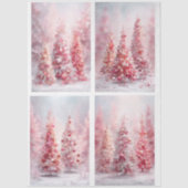 Decoupage kerstboom 10x15 plakboek Design Tissuepapier (Voorkant)