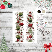 Decoupage Kerstcascade van Ornamenten Tissuepapier