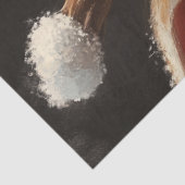 Decoupage Kerstfeest Rudolph Rendier Tissuepapier (Detail)