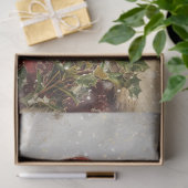 Decoupage Kerstman Festieve Rode Jas Kunstwerk Tissuepapier (Geschenk)