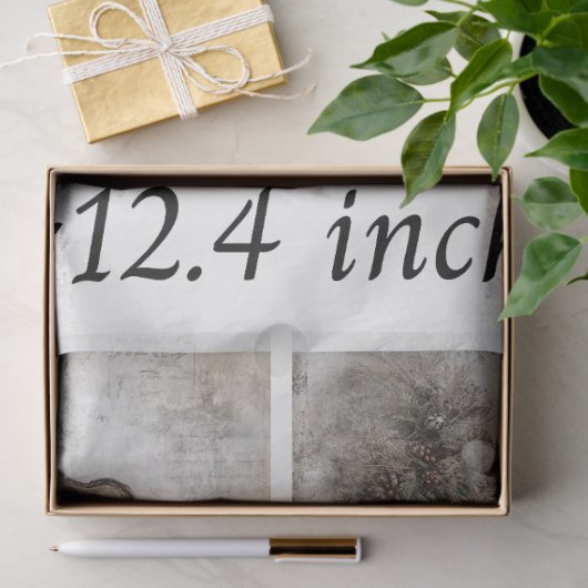 Decoupage Kerstman in de stoel rond de boom Tissuepapier (Geschenk)