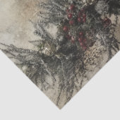 Decoupage  Kerstman in  Stoel Tissuepapier (Detail)