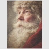 Decoupage Kerstman Kerstportret  Tissuepapier (Voorkant)