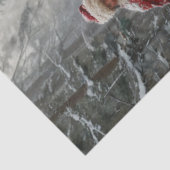Decoupage Kerstman Paard 10x20 Projecten Tissuepapier (Detail)