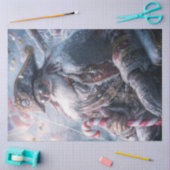 Decoupage Kerstman Piraat Kerstman Tissuepapier (Craft)