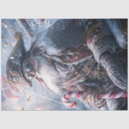 Decoupage Kerstman Piraat Kerstman Tissuepapier