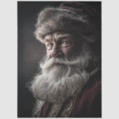 Decoupage Kerstman Portret Tissuepapier (Voorkant)