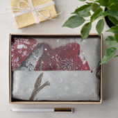 Decoupage Kerstman Rendier "North Pole Whimsy" Tissuepapier (Geschenk)