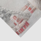 Decoupage Kerstman & Rudolph biddend op kerstavond Tissuepapier (Detail)