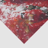 Decoupage Kerstman Rudolph Landschap Noordpool Tissuepapier (Detail)