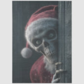 Decoupage Kerstman Skelet Eindlijst Kijk Kunst Tissuepapier (Voorkant)
