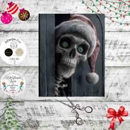 Decoupage Kerstman vanuit graf Peek art Tissuepapier