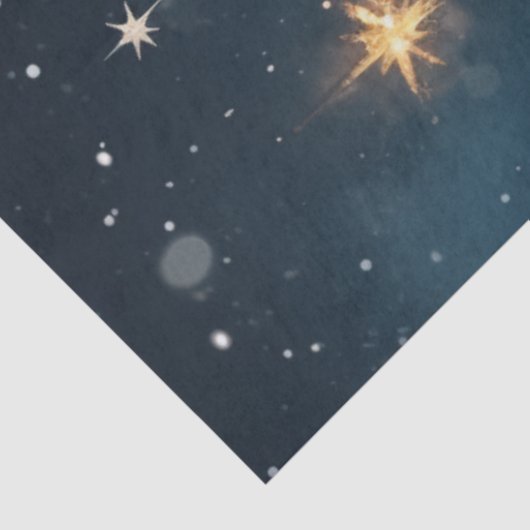 Decoupage Kerstman vertelt kleinkind over Jezus Tissuepapier (Detail)