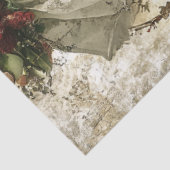 Decoupage Kerstmis Elf Legs White Stocking Tissuepapier (Detail)