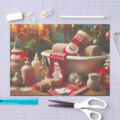 Découpage Kerstmis Sneeuwman Toiletpapier Tissuepapier (Craft)