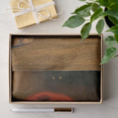 Decoupage Kerstmuis Schrijft een Brief Tissuepapier (Geschenk)