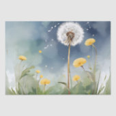 Decoupage Kleurrijke Paardenbloem Waterverf Art Tissuepapier (Voorkant)