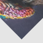 Decoupage Kleurrijke Teckel Dreadlock Gebreide Pet Tissuepapier (Detail)