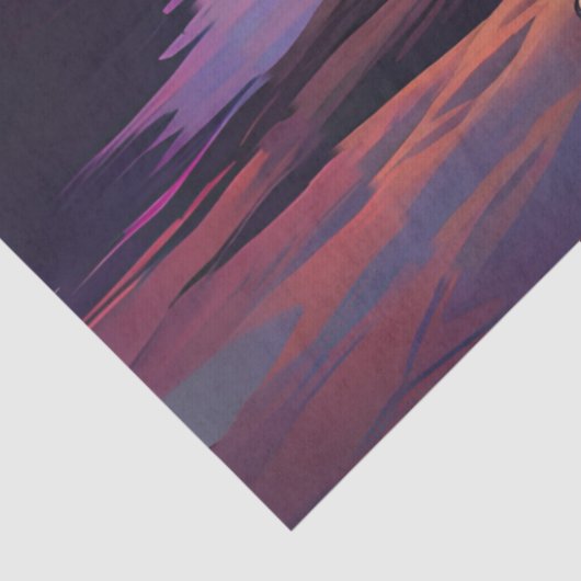 Decoupage kleurrijke zonsondergang Margarita Tissuepapier (Detail)