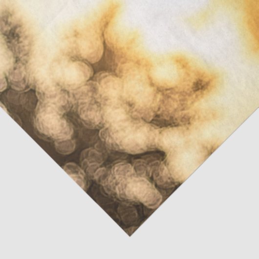 Decoupage Koe Lange Horn Grazing Tissuepapier (Detail)