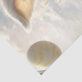 Decoupage konijn gekleed voor de Easter Egg Hunt Tissuepapier (Detail)