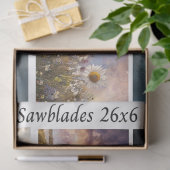 Decoupage Kosmische Bizon Wilde Bloem Handzaag Ont Tissuepapier (Geschenk)