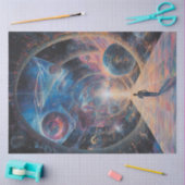 Decoupage Kosmische Wereld van Galaxies Planeten S Tissuepapier (Craft)