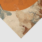 Decoupage Kranen Aziatische Pijnboom met Rijzende Tissuepapier (Detail)