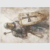 Decoupage Kruistocht Eaters Christelijk Ridder Tissuepapier (Voorkant)