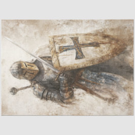 Decoupage Kruistocht Eaters Christelijk Ridder Tissuepapier