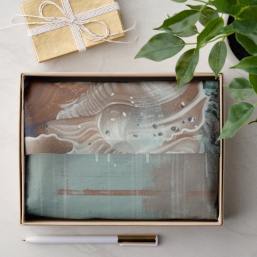 Decoupage kunst van Zee Turtle Tissuepapier (Geschenk)