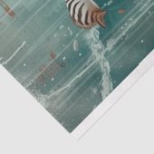 Decoupage  kunst van Zee Turtle Tissuepapier (Detail)