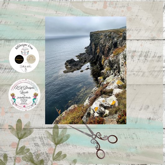 Decoupage Kustklif in Ierland Tissuepapier