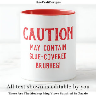 Decoupage Kwasten Citaat Aangepast RW04 Grappig Am Mok