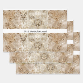 Decoupage Laadpaneel Motief Beige Design  Inpakpapier Vel