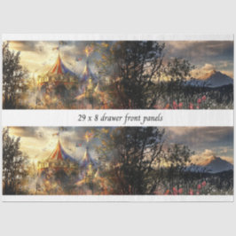 Decoupage Laadvlak Grote Top Carnaval Paneel Tissuepapier