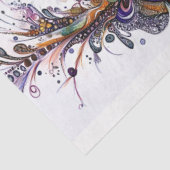 Decoupage Ladefront 29x8 Traandrop Motief Levendig Tissuepapier (Detail)