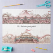 Decoupage Ladefronten Rococo Pastel Circus Tenten Tissuepapier (Craft)