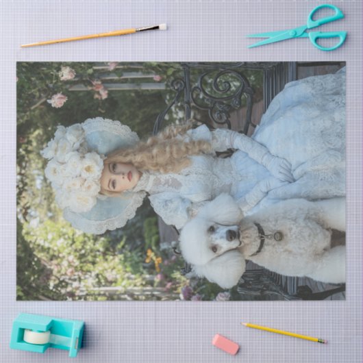 Decoupage  Lady Evelyn Standaard Poedel Tissuepapier (Craft)