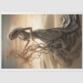 Decoupage Lady in de woestijn Tissuepapier (Voorkant)