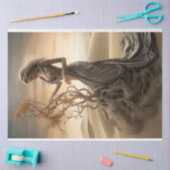 Decoupage Lady in de woestijn Tissuepapier (Craft)