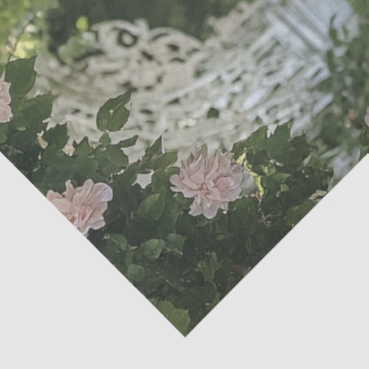 Decoupage  Lady in Garden & Poedel Isabella Tissuepapier (Detail)