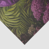 Decoupage Lady in Paarse jurk Tissuepapier (Detail)