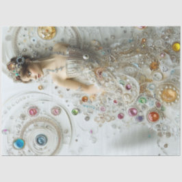 Decoupage Lady Sieraden Art wervelende patronen Tissuepapier