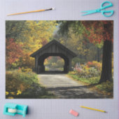 Decoupage Land Gedekte Bridge Herfst instellen Tissuepapier (Craft)