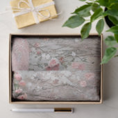 Decoupage Landscape Leopard Romantic Pink Floral  Tissuepapier (Geschenk)