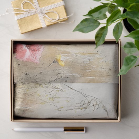 Decoupage Landschap Antropomorf Konijnenveld Tissuepapier (Geschenk)