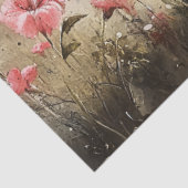 Decoupage Landschap Konijn in het veld Rechterkant Tissuepapier (Detail)