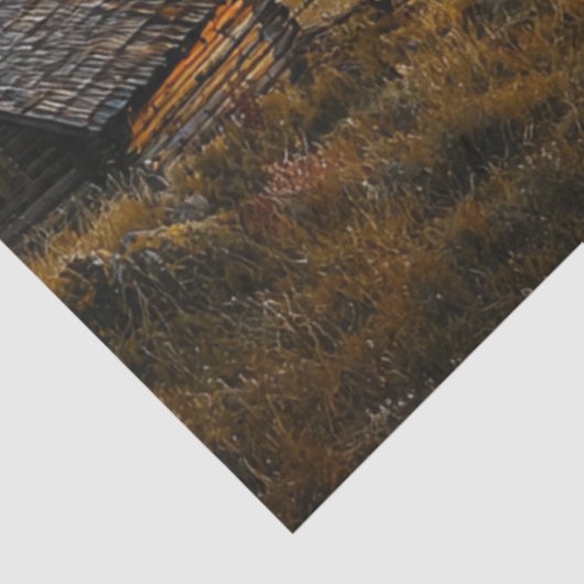 Decoupage Landschap Kracht van Natuur Tissuepapier (Detail)