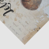 Decoupage Laten we grunge muis bidden Tissuepapier (Detail)